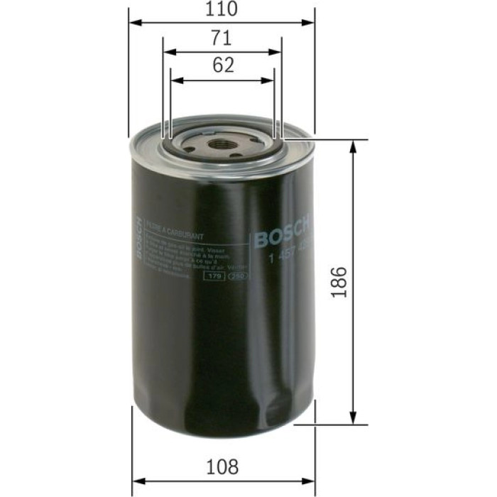 Bosch Kraftstofffilter 1457429681 Bosch Kraftstofffilter 1457429681