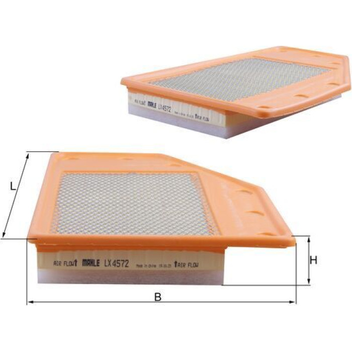 MAHLE Luftfilter LX 4572 MAHLE Luftfilter LX 4572
