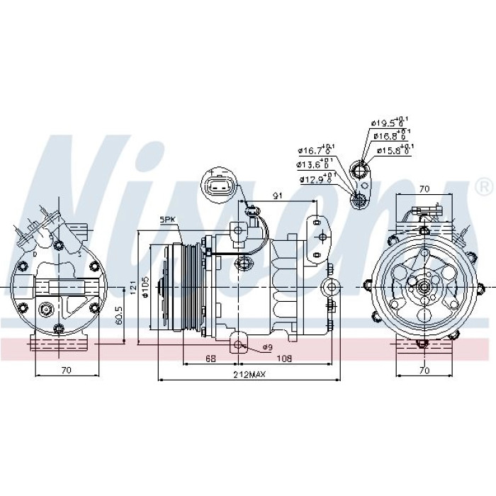 Nissens Klimakompressor PKW 89037 Nissens Klimakompressor PKW 89037