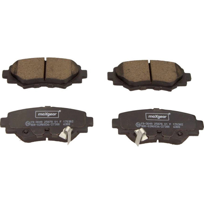 MAXGEAR Bremsbelagsatz 19-3049 Mazda 3 1.5-2.2D 13
