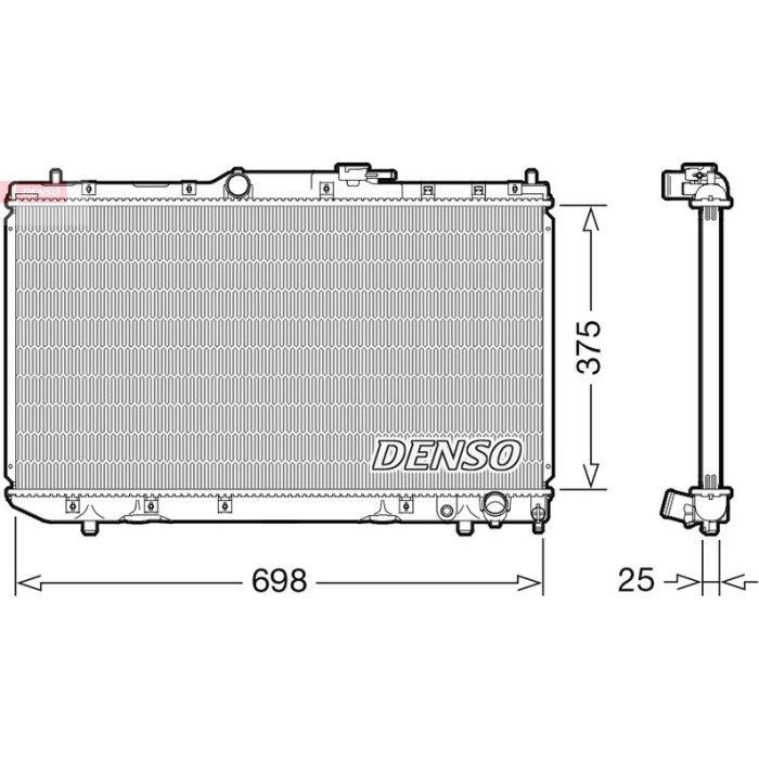 Denso Motorkühler DRM50116 Denso Motorkühler DRM50116