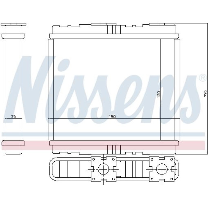 Nissens Heizungskühler PKW 73700 Nissens Heizungskühler PKW 73700