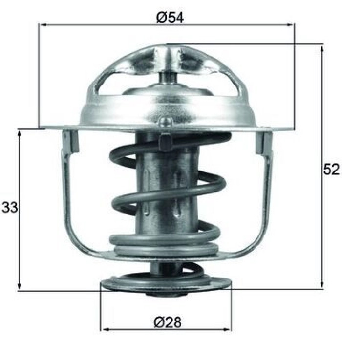 Thermostateinsatz mit Dichtung TX 176 82D Thermostateinsatz mit Dichtung TX 176 82D
