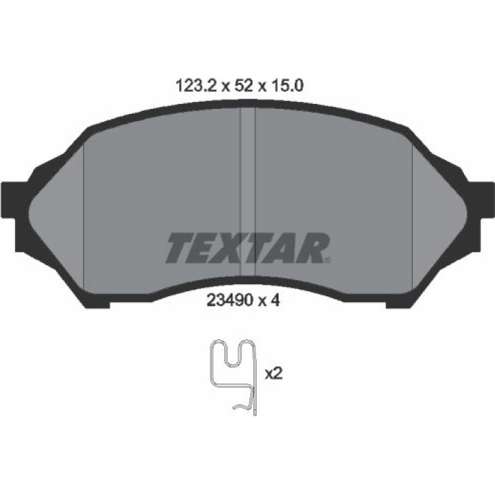 Textar Bremsbelagsatz 2349002
