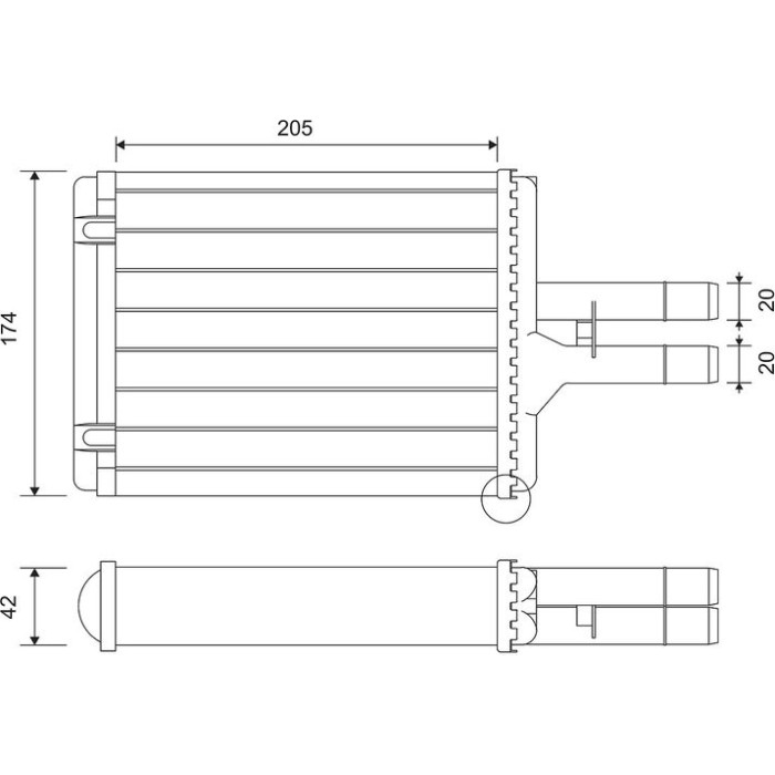 Valeo Wärmetauscher 812117 Valeo Wärmetauscher 812117
