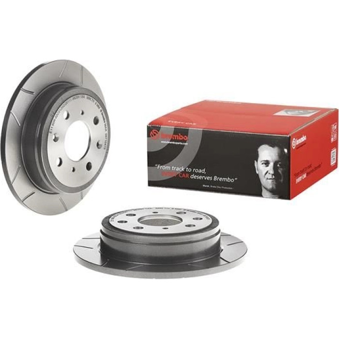 Brembo 86 482 044M Bremsscheibe Hinterachse Brembo Max 08.7104.75 Brembo 86 482 044M Bremsscheibe Hinterachse Brembo Max 08.7104.75