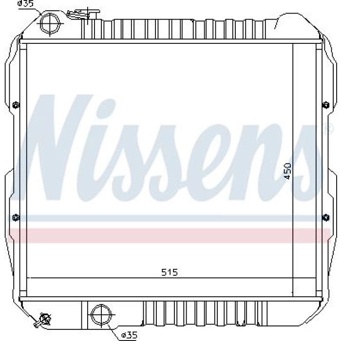 Nissens Wasserkühler PKW 64845 Nissens Wasserkühler PKW 64845