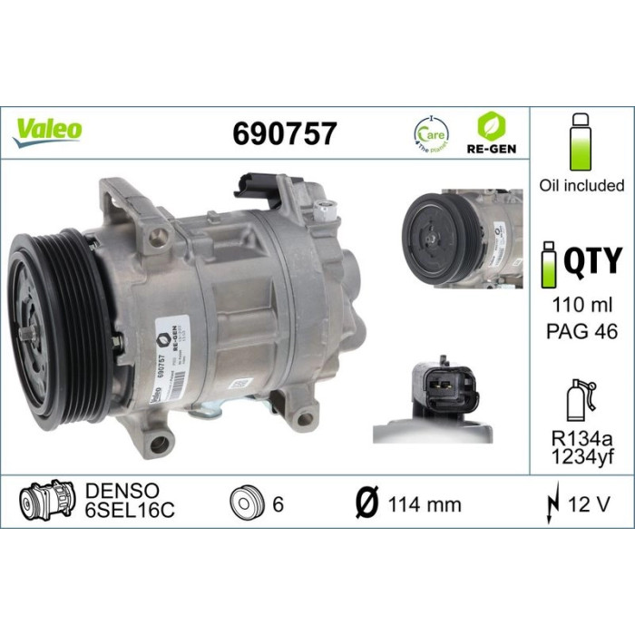 Valeo Kompressor 690757 Valeo Kompressor 690757