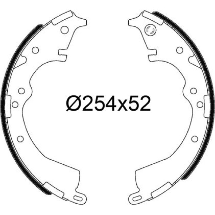 Valeo Bremsbacken 564253 Valeo Bremsbacken 564253