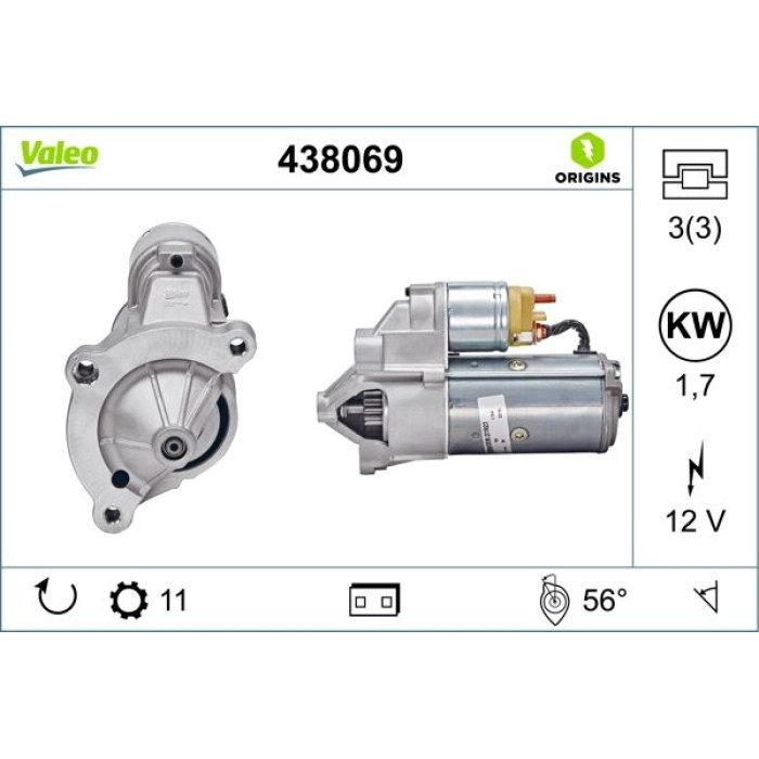 Valeo Anlasser 438069 Valeo Anlasser 438069