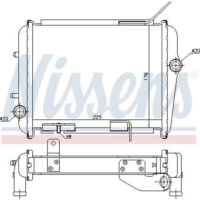Nissens Wasserkühler PKW 60362