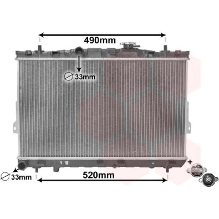 Van Wezel Motorkühler 82002104 Van Wezel Motorkühler 82002104