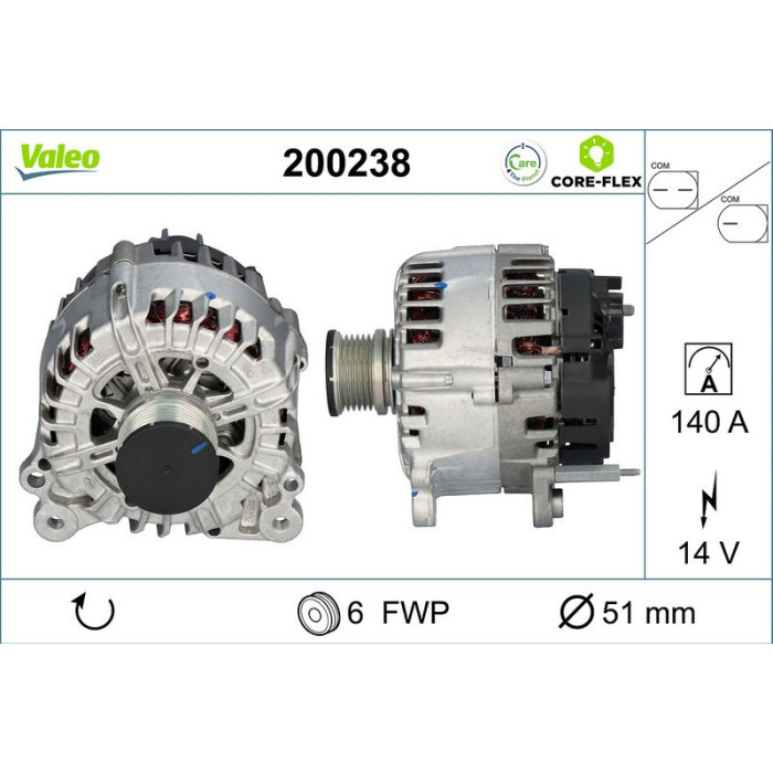 Valeo Lichtmaschine 200238 Valeo Lichtmaschine 200238