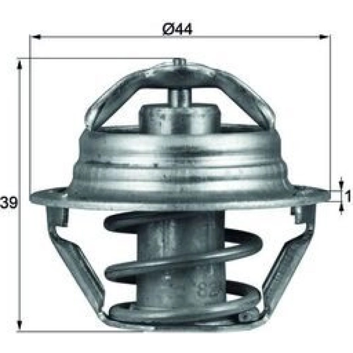 Thermostateinsatz mit Dichtung TX 90 87D Thermostateinsatz mit Dichtung TX 90 87D