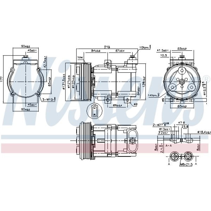 Nissens Klimakompressor PKW 890081 Nissens Klimakompressor PKW 890081