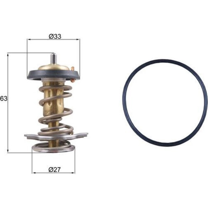 Thermostateinsatz mit Dichtung TX 264 82D Thermostateinsatz mit Dichtung TX 264 82D