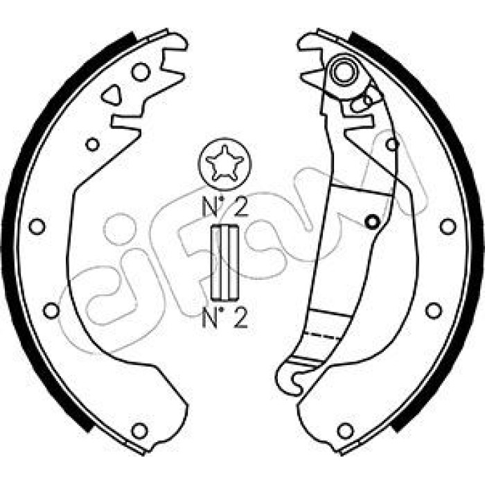 CIFAM Bremsbackensatz 153-306 CIFAM Bremsbackensatz 153-306