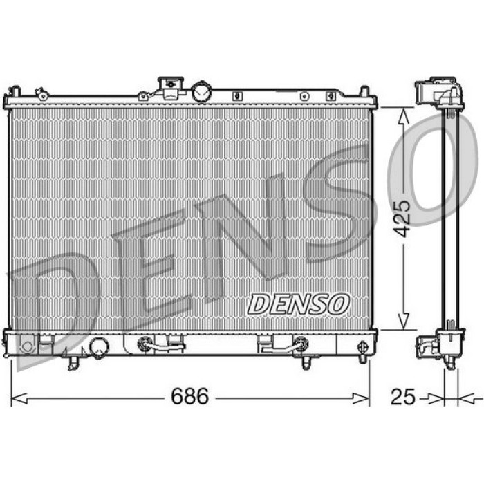 Denso Motorkühler DRM45027 Denso Motorkühler DRM45027