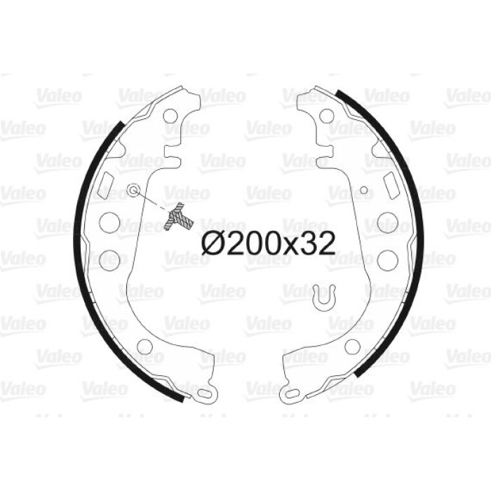 Valeo Bremsbacken 562746 Valeo Bremsbacken 562746
