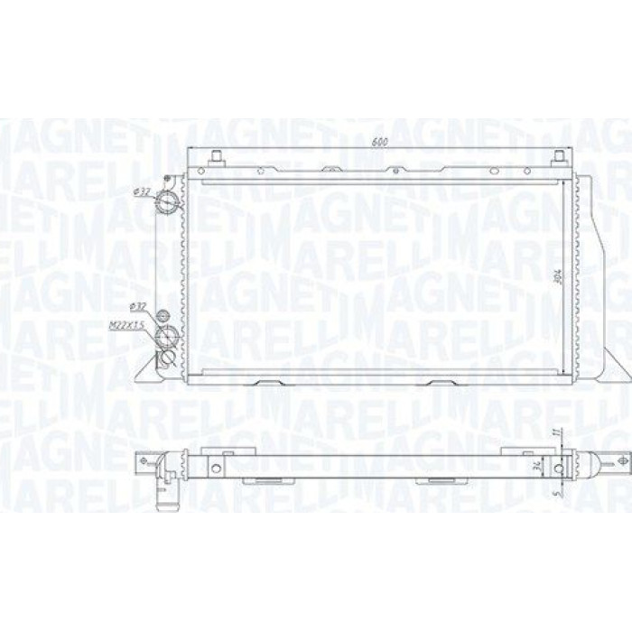 Magneti Marelli Motorkühler 350213406000 Magneti Marelli Motorkühler 350213406000