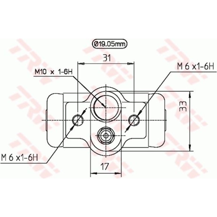 TRW Radbremszylinder BWD230 TRW Radbremszylinder BWD230