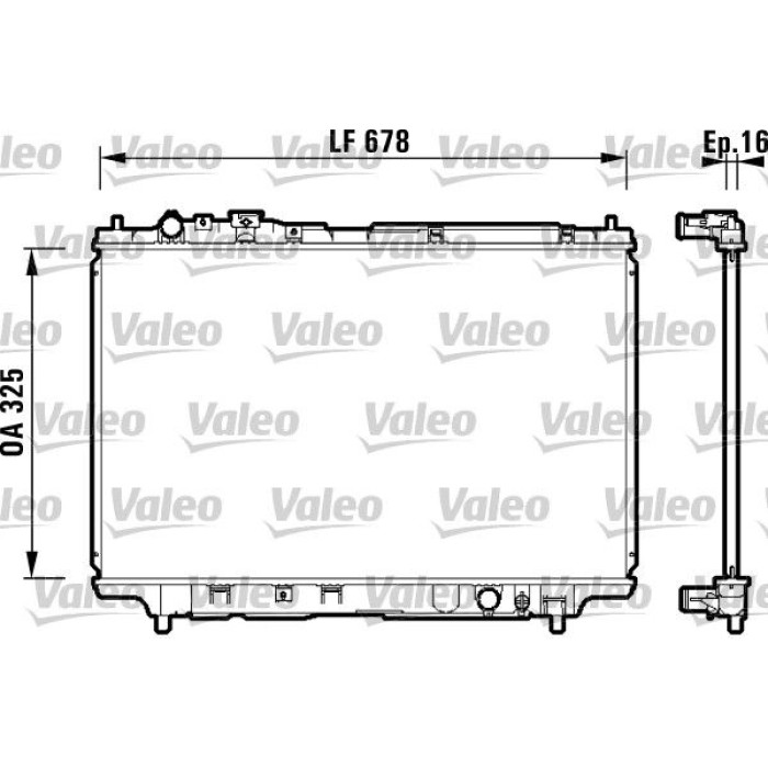 Valeo Motorkühler 734120 Valeo Motorkühler 734120