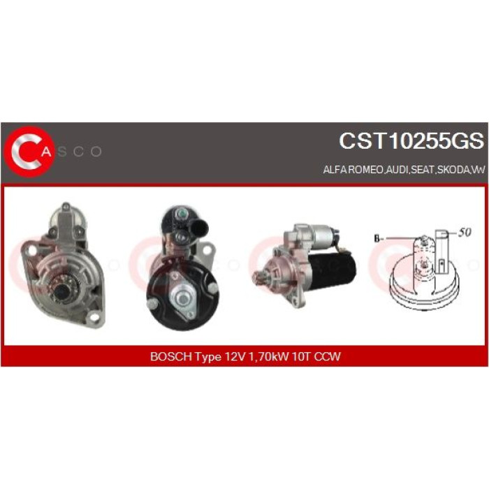 CASCO Anlasser CST10255GS