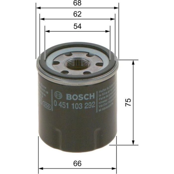 Bosch Ölfilter 0 451 103 292 Bosch Ölfilter 0 451 103 292