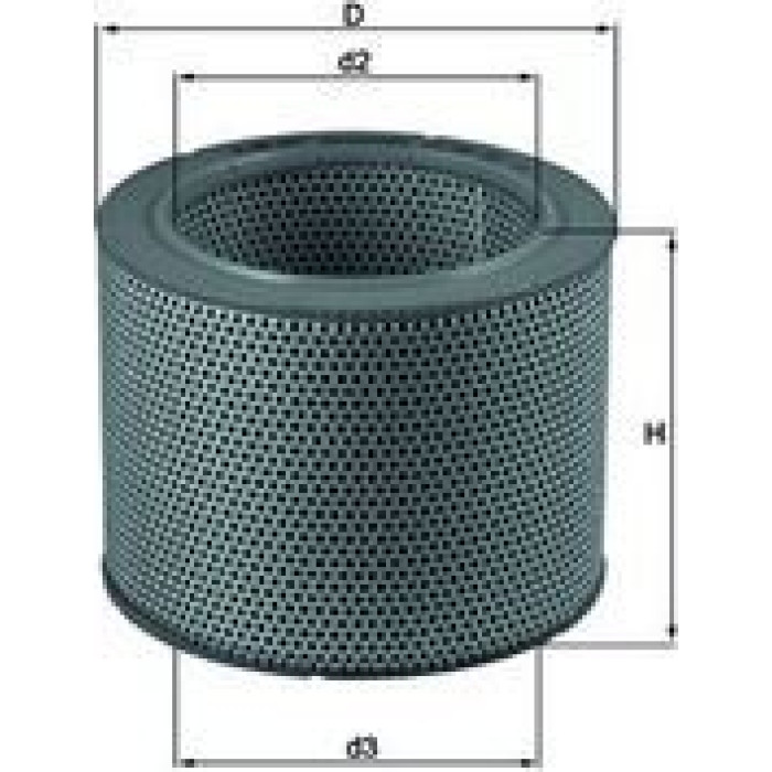 MAHLE Luftfilter LX 757 MAHLE Luftfilter LX 757