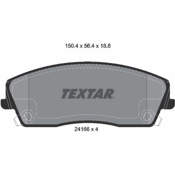 Textar Bremsbelagsatz 2416601 Textar Bremsbelagsatz 2416601