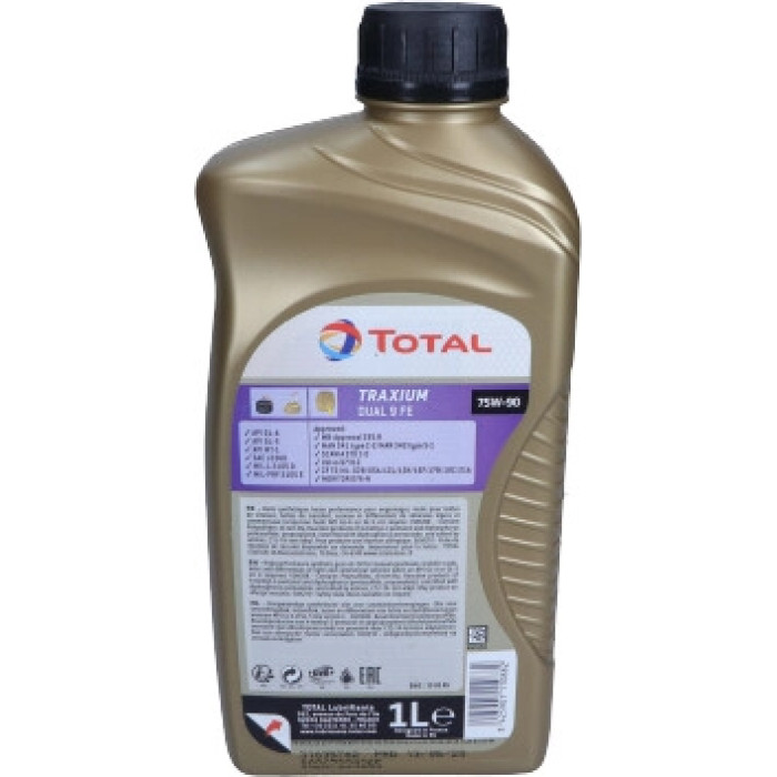 Total Traxium Dual 9 FE 75W-90 1 Liter 2214145 Total Traxium Dual 9 FE 75W-90 1 Liter 2214145