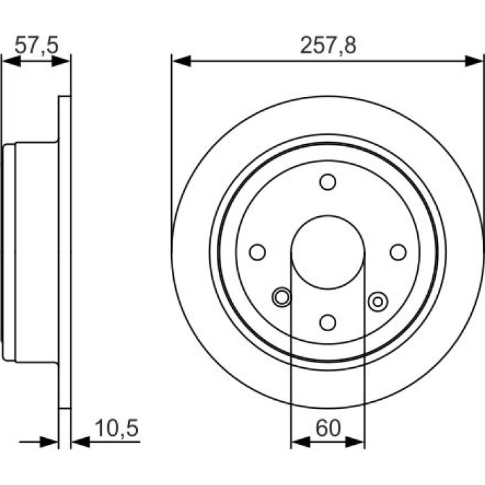 Bosch Bremsscheibe 0 986 479 S08 Bosch Bremsscheibe 0 986 479 S08