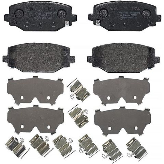 P 11 032 Brembo Prime Bremsbelagsatz Hinterachse – P 11 032 – 130 x 55 x 18 mm – Bremssystem TRW – OE Nummer 7B0698451B