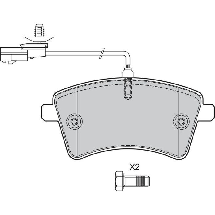 Valeo Bremsbelagsatz 601354 Valeo Bremsbelagsatz 601354