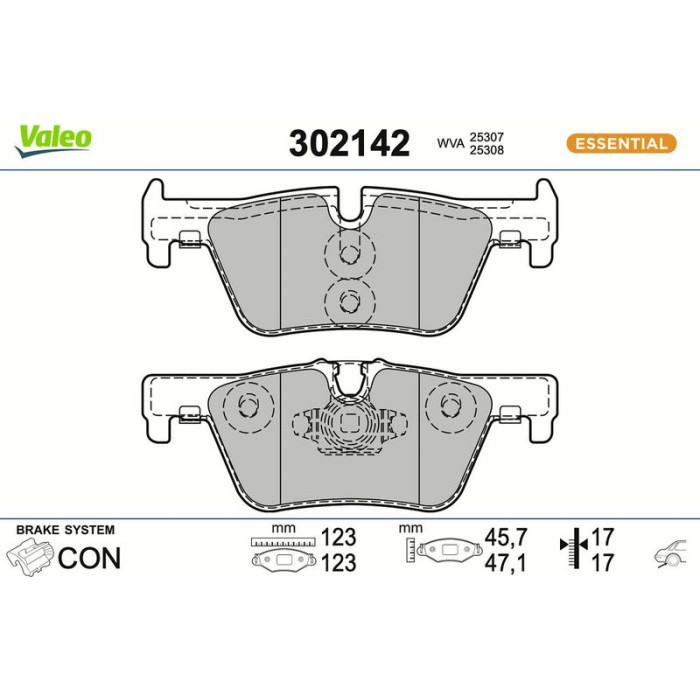 Valeo Bremsbelagsatz 302142