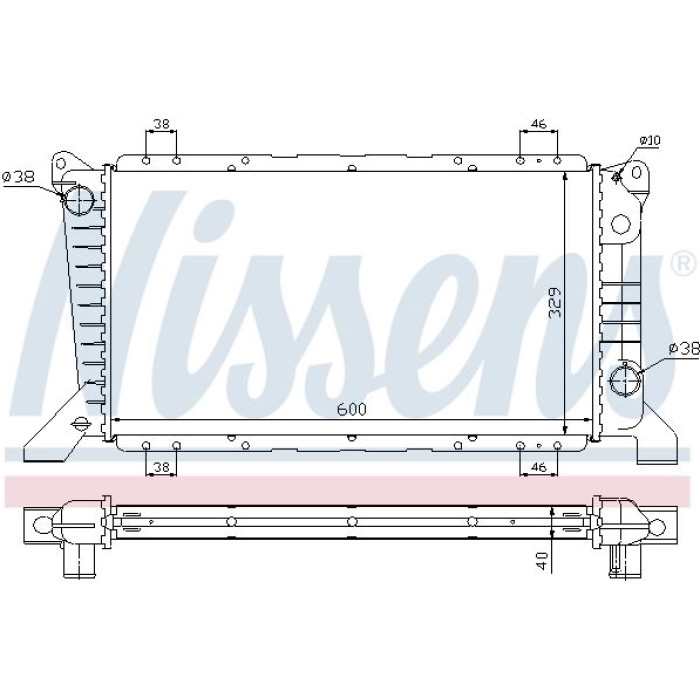 Nissens Wasserkühler PKW 62241A Nissens Wasserkühler PKW 62241A
