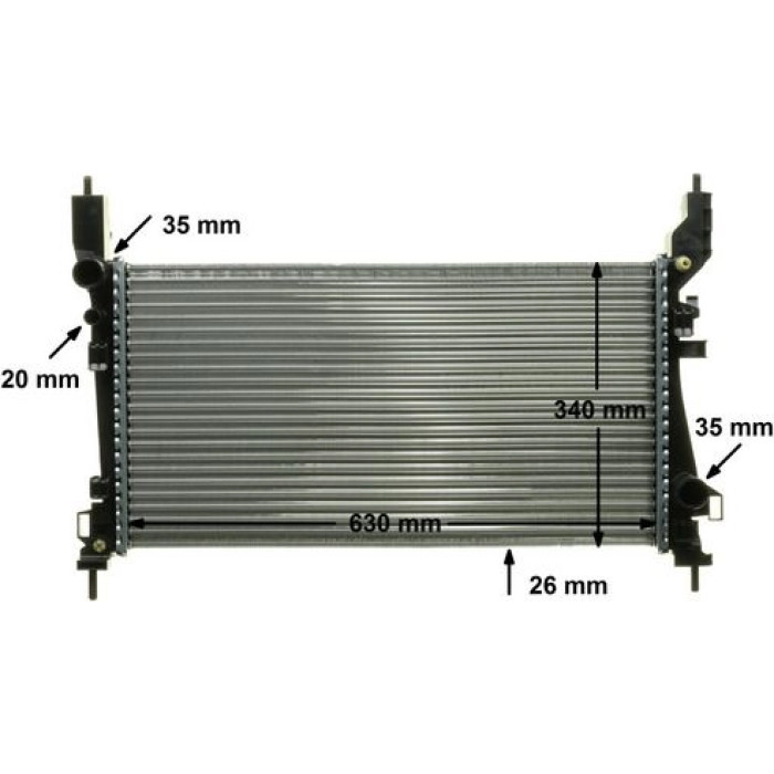 Kühler, Motorkühlung CR 1122 000P Kühler, Motorkühlung CR 1122 000P