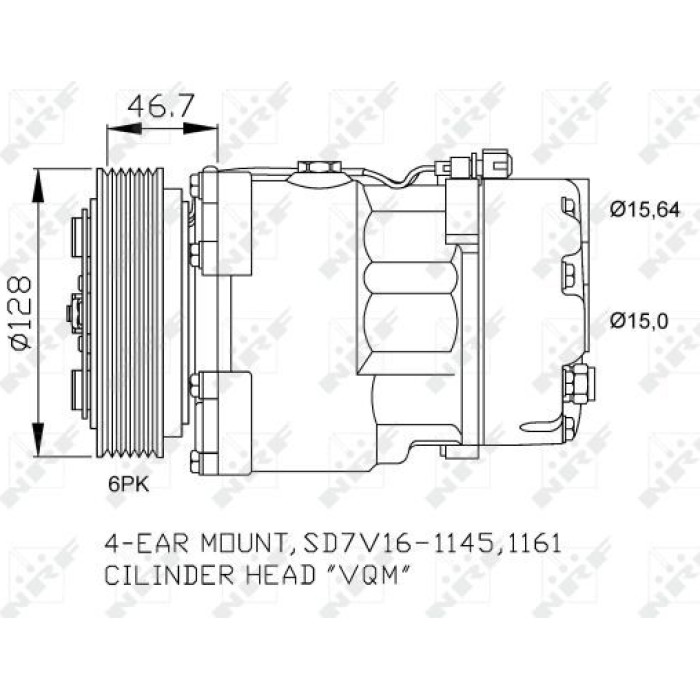 NRF Kompressor 32489 NRF Kompressor 32489