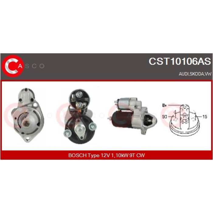 CASCO Anlasser CST10106AS CASCO Anlasser CST10106AS