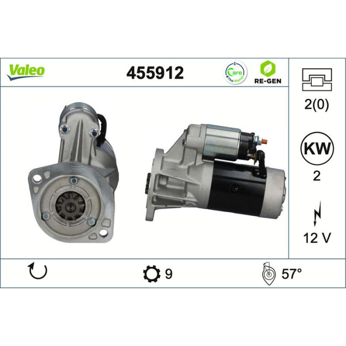 Valeo Anlasser 455912 Valeo Anlasser 455912