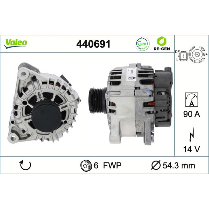 Valeo Lichtmaschine 440691 Valeo Lichtmaschine 440691