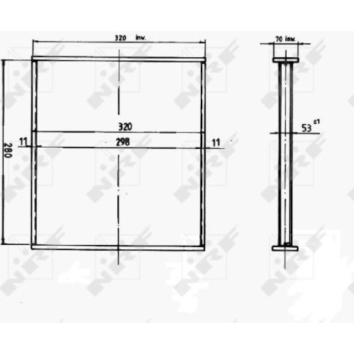 NRF Kühlernetz Kupfer 14170 NRF Kühlernetz Kupfer 14170