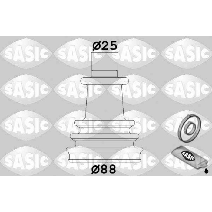 SASIC Faltenbalgsatz, Antriebswelle 2933633 SASIC Faltenbalgsatz, Antriebswelle 2933633