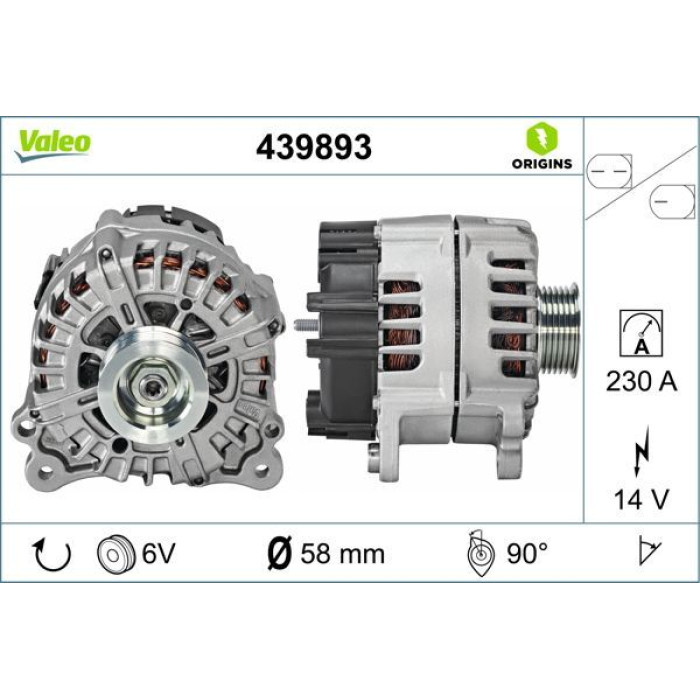 Valeo Lichtmaschine 439893 Valeo Lichtmaschine 439893