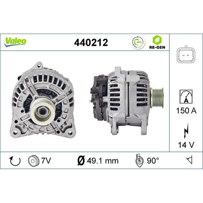 Valeo Lichtmaschine 440212 Valeo Lichtmaschine 440212