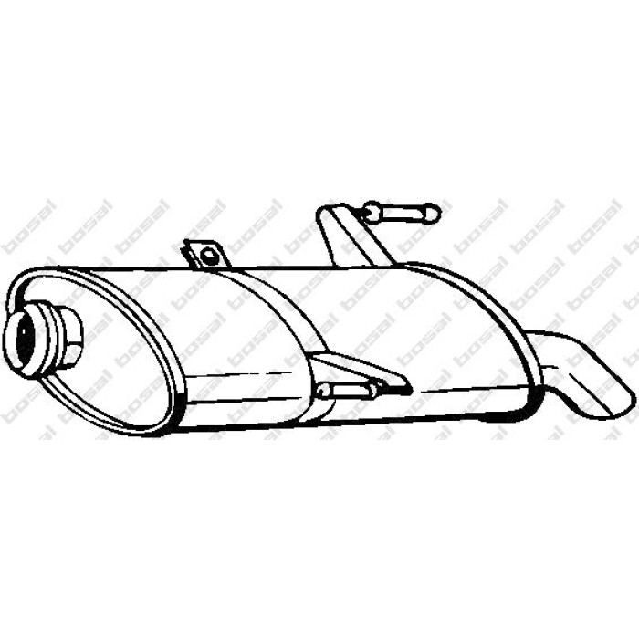 Bosal Schalldämpfer 190-501 Bosal Schalldämpfer 190-501