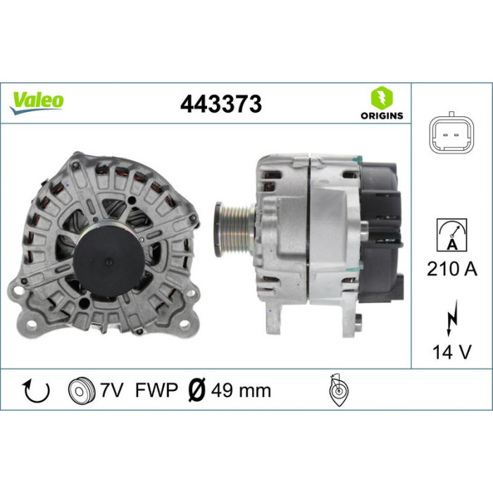 Valeo Lichtmaschine 443373 Valeo Lichtmaschine 443373