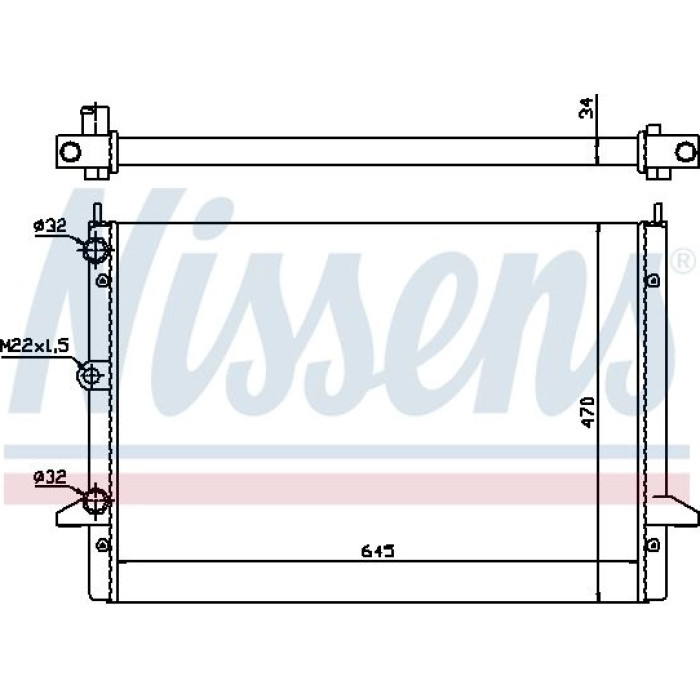 Nissens Wasserkühler PKW 63992