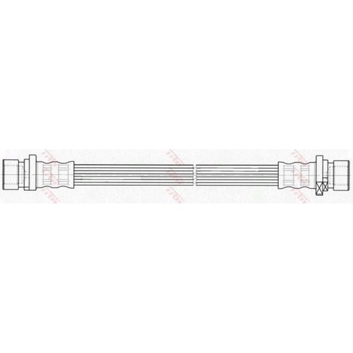 TRW Bremsschlauch Hinterachse rechts PHA504 TRW Bremsschlauch Hinterachse rechts PHA504