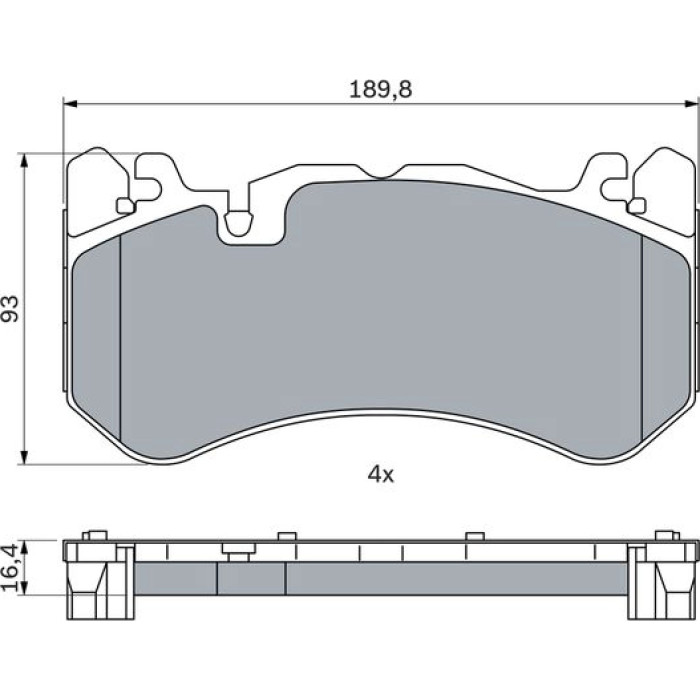 Bosch Bremsbelag 0 986 424 861 Bosch Bremsbelag 0 986 424 861
